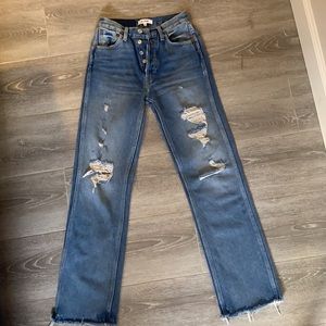 Re/done high rise denim